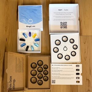RingConn, Ultrahuman and Oura Gen 3 Ring Sizing Kits